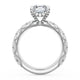 Radiant Bloom Engagement Ring