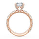 Radiant Bloom Engagement Ring