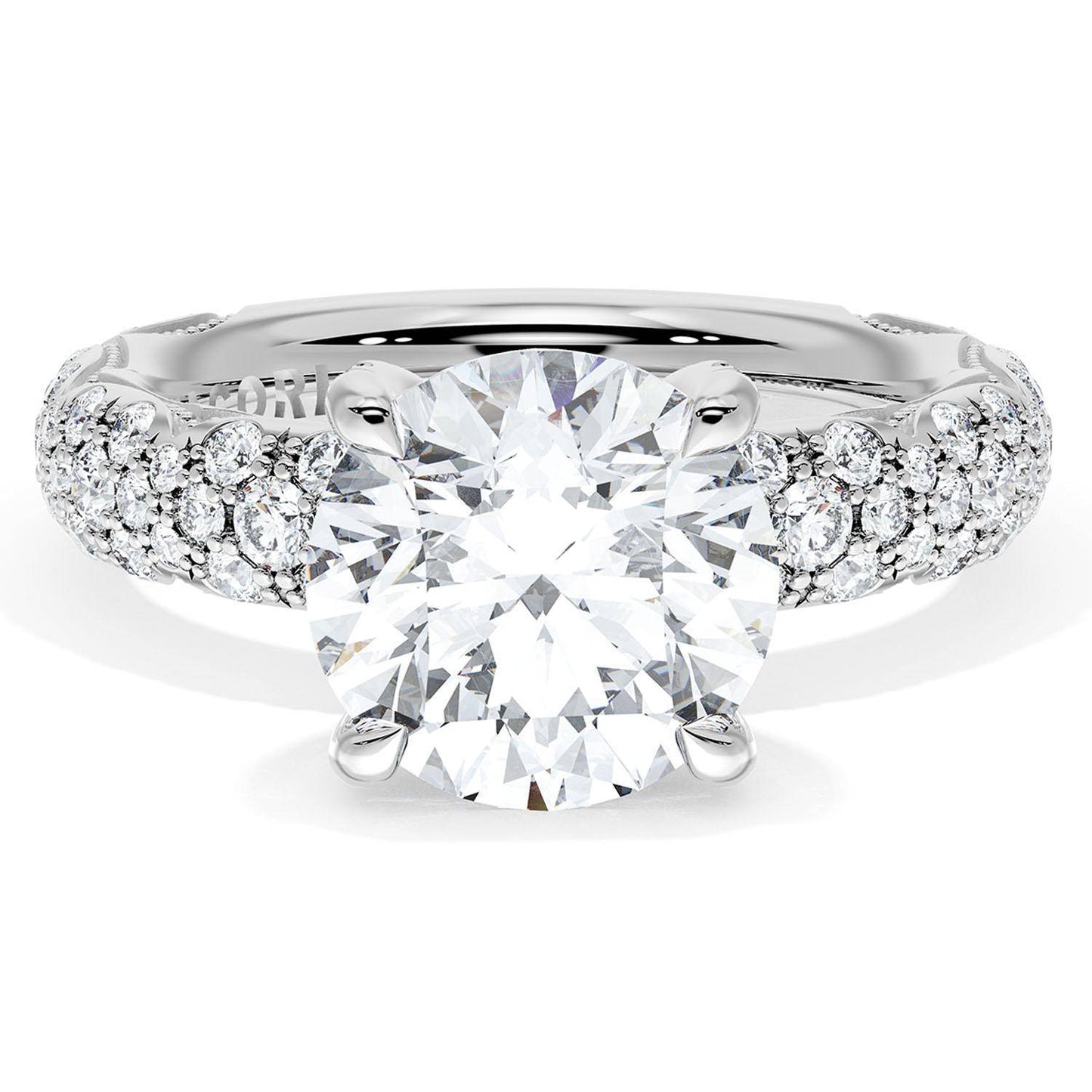 Round Bloom Engagement Ring