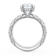 Round Bloom Engagement Ring