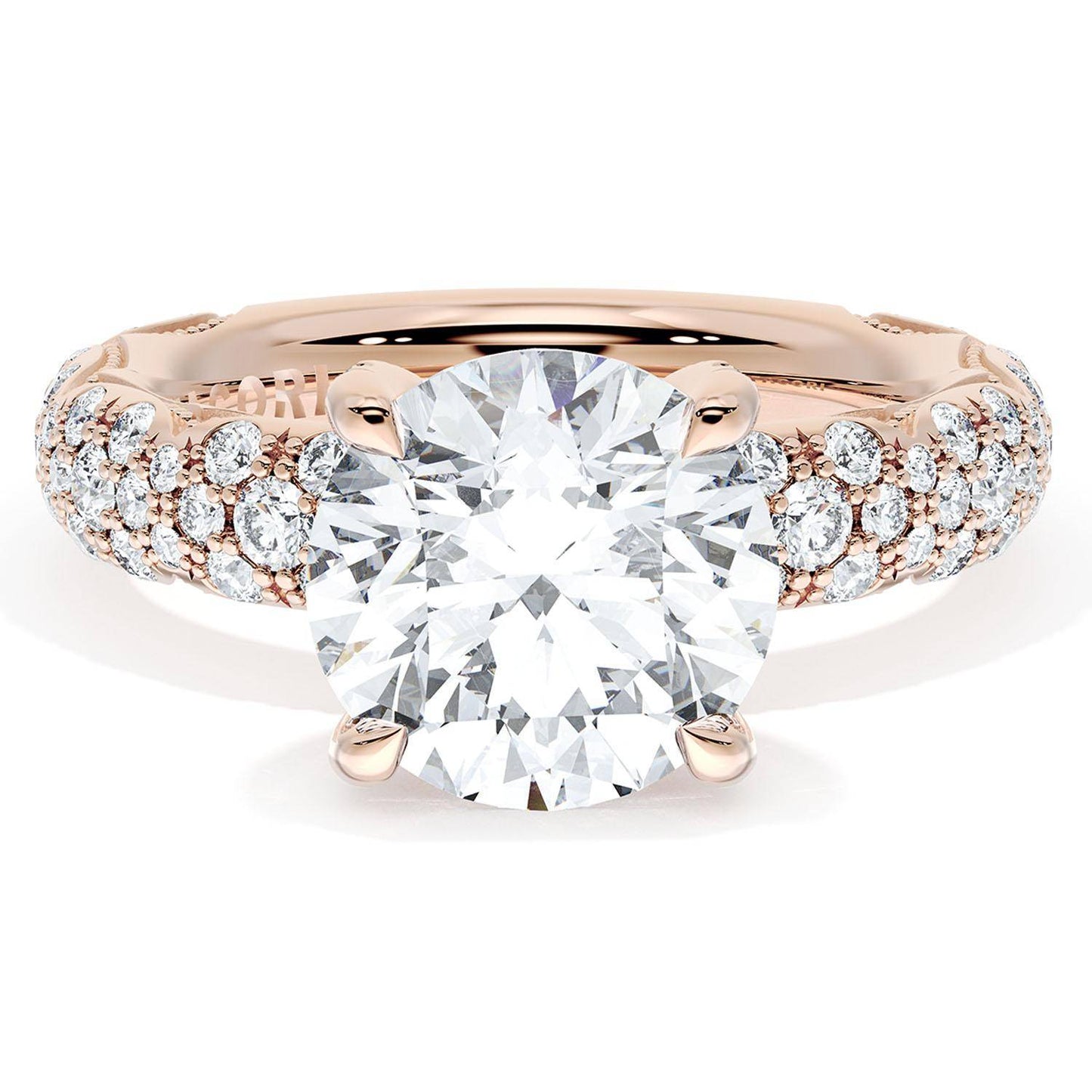 Round Bloom Engagement Ring