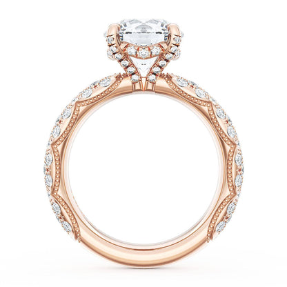 Round Bloom Engagement Ring