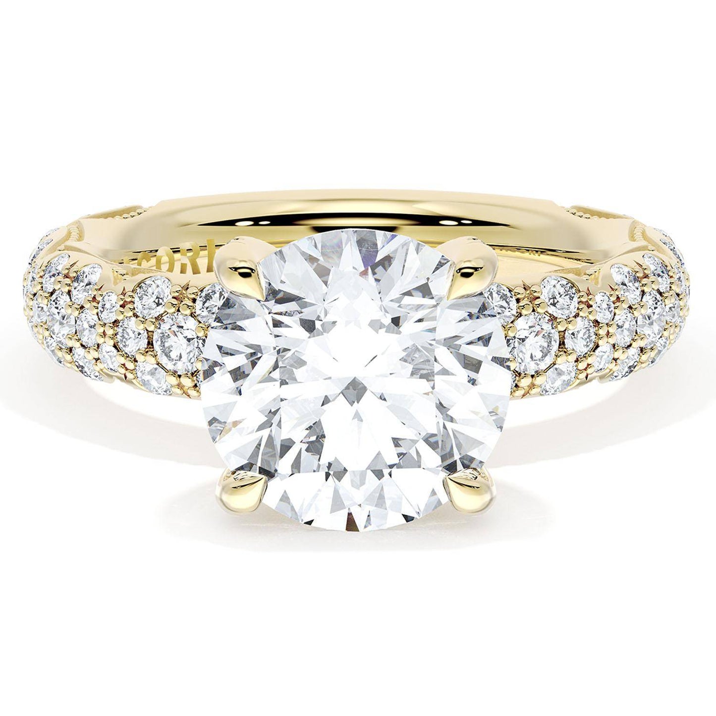 Round Bloom Engagement Ring