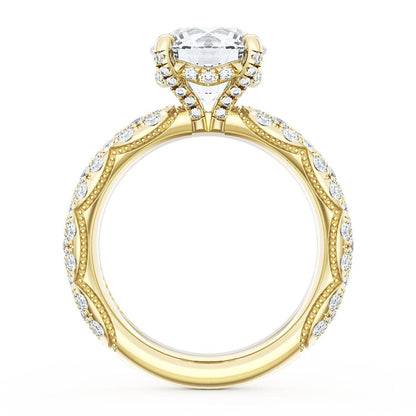 Round Bloom Engagement Ring