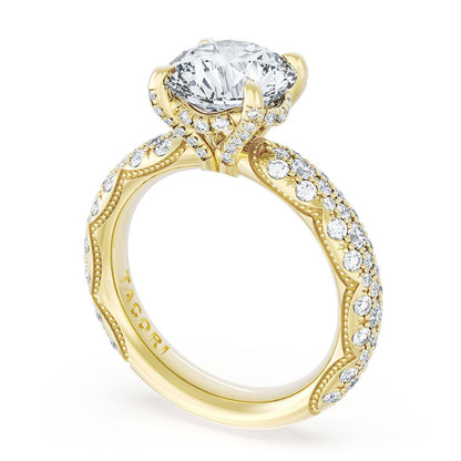 Round Bloom Engagement Ring