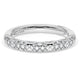 French Pavé Diamond Wedding Band, 3mm