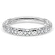 French Pavé Diamond Wedding Band, 3mm