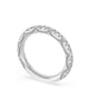French Pavé Diamond Wedding Band, 3mm