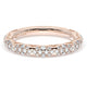 French Pavé Diamond Wedding Band, 3mm