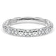 French Pavé Diamond Wedding Band, 3mm