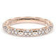 French Pavé Diamond Wedding Band, 3mm