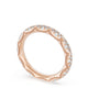 French Pavé Diamond Wedding Band, 3mm