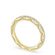French Pavé Diamond Wedding Band, 3mm