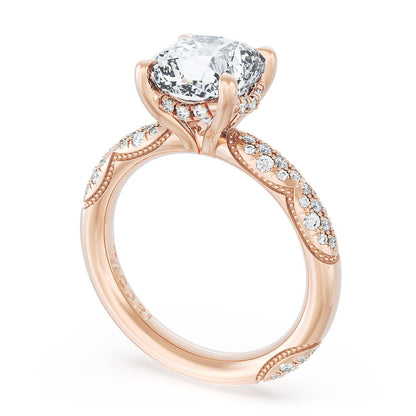 Cushion Bloom Engagement Ring