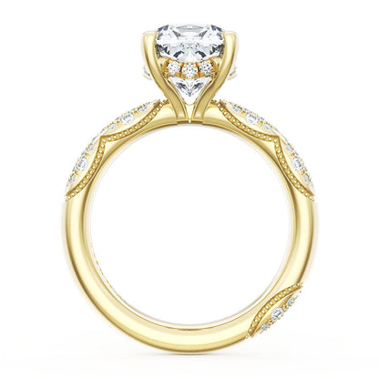 Cushion Bloom Engagement Ring