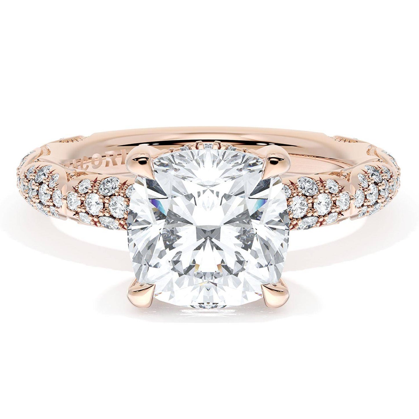 Cushion Bloom Engagement Ring