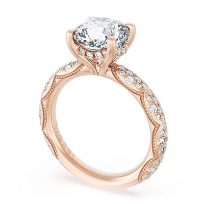 Cushion Bloom Engagement Ring