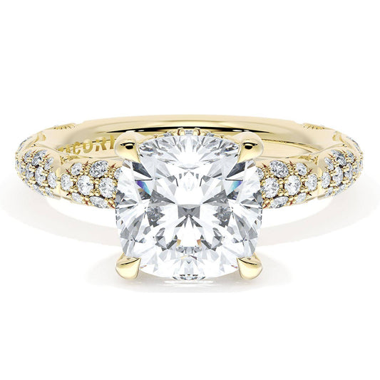 Cushion Bloom Engagement Ring