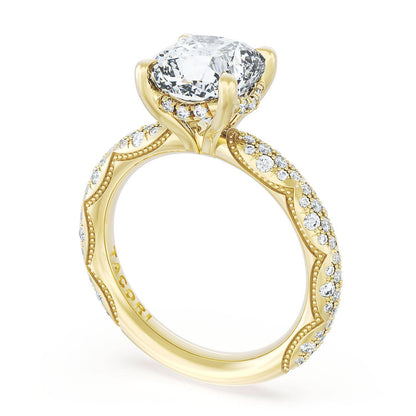 Cushion Bloom Engagement Ring