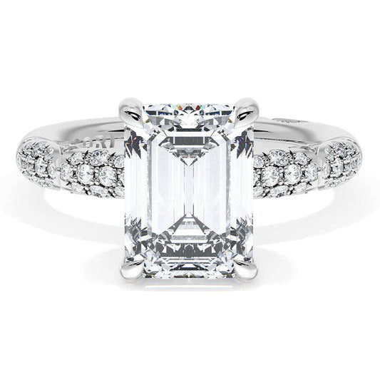 Emerald Bloom Engagement Ring