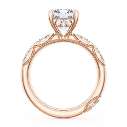 Emerald Bloom Engagement Ring