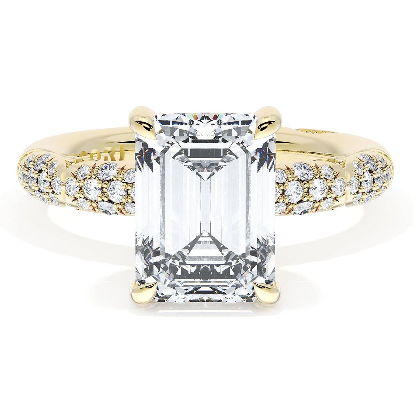 Emerald Bloom Engagement Ring