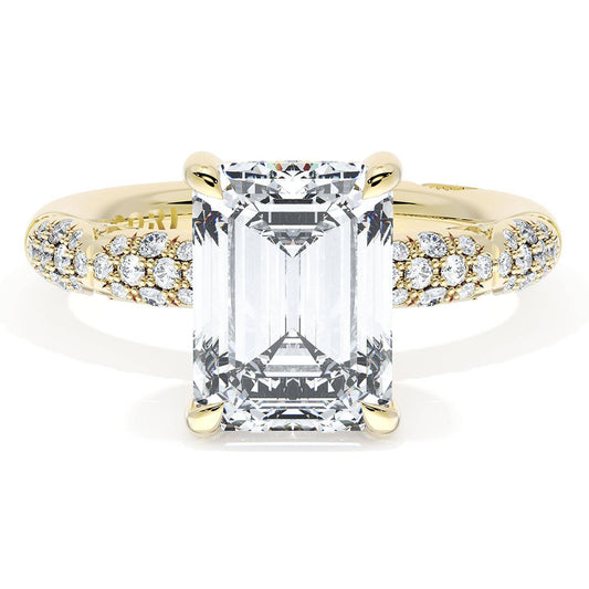 Emerald Bloom Engagement Ring