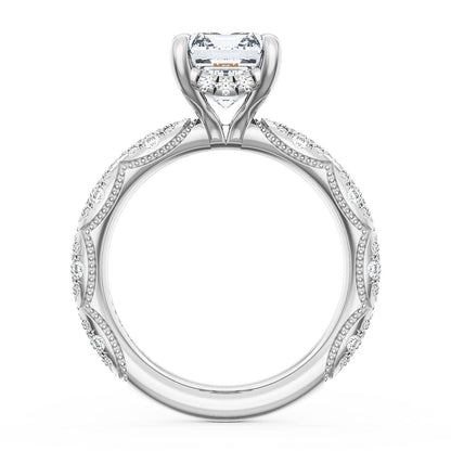 Emerald Bloom Engagement Ring
