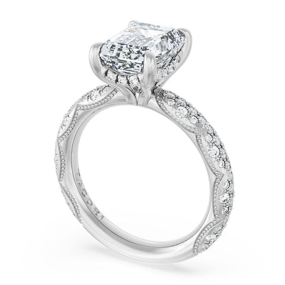 Emerald Bloom Engagement Ring