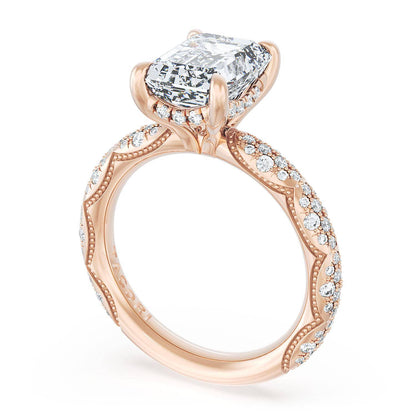 Emerald Bloom Engagement Ring