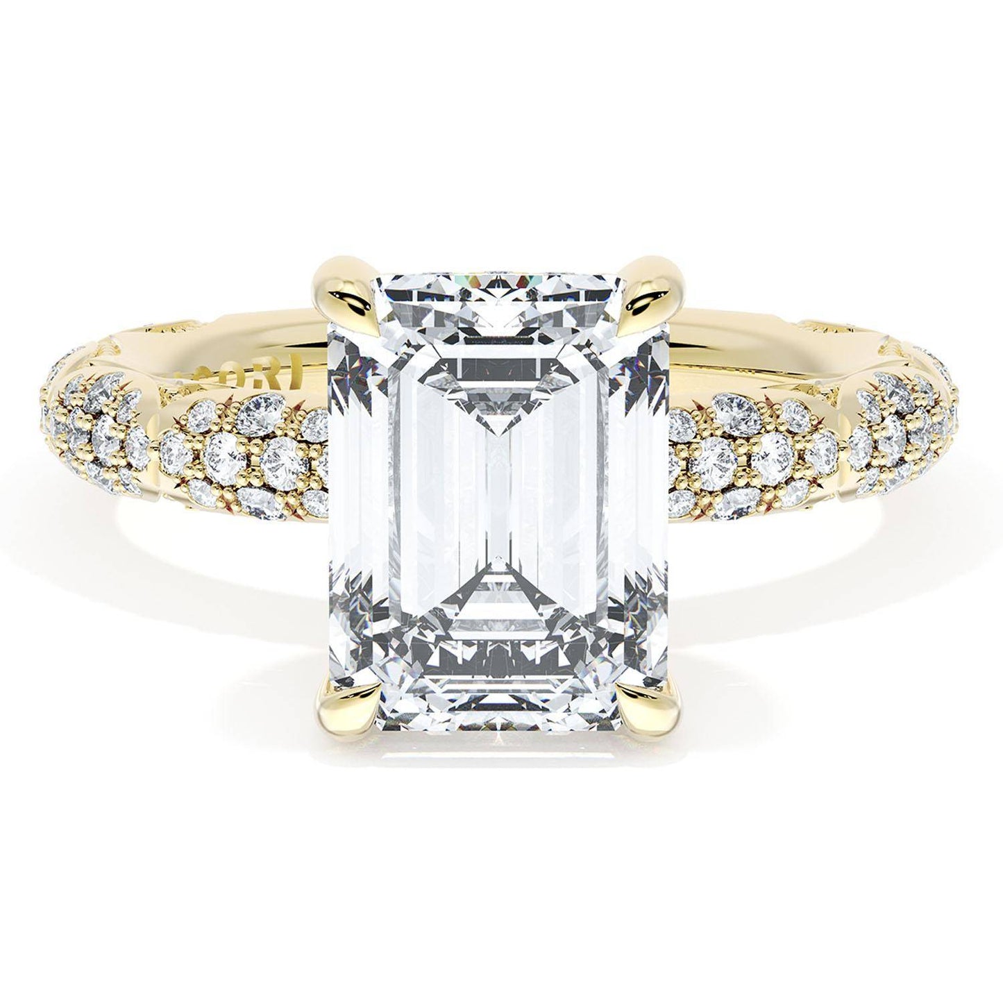 Emerald Bloom Engagement Ring