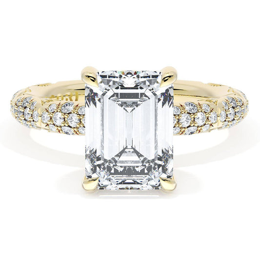 Emerald Bloom Engagement Ring