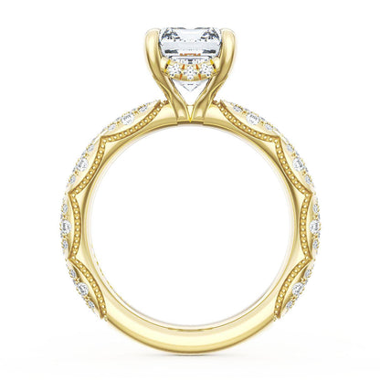 Emerald Bloom Engagement Ring