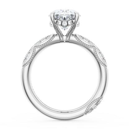 Oval Bloom Engagement Ring