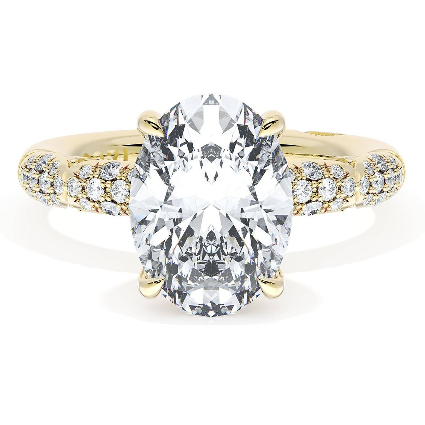 Oval Bloom Engagement Ring