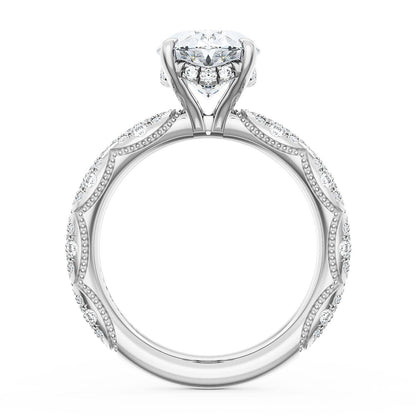 Oval Bloom Engagement Ring