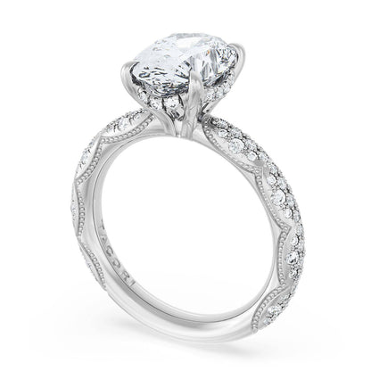 Oval Bloom Engagement Ring