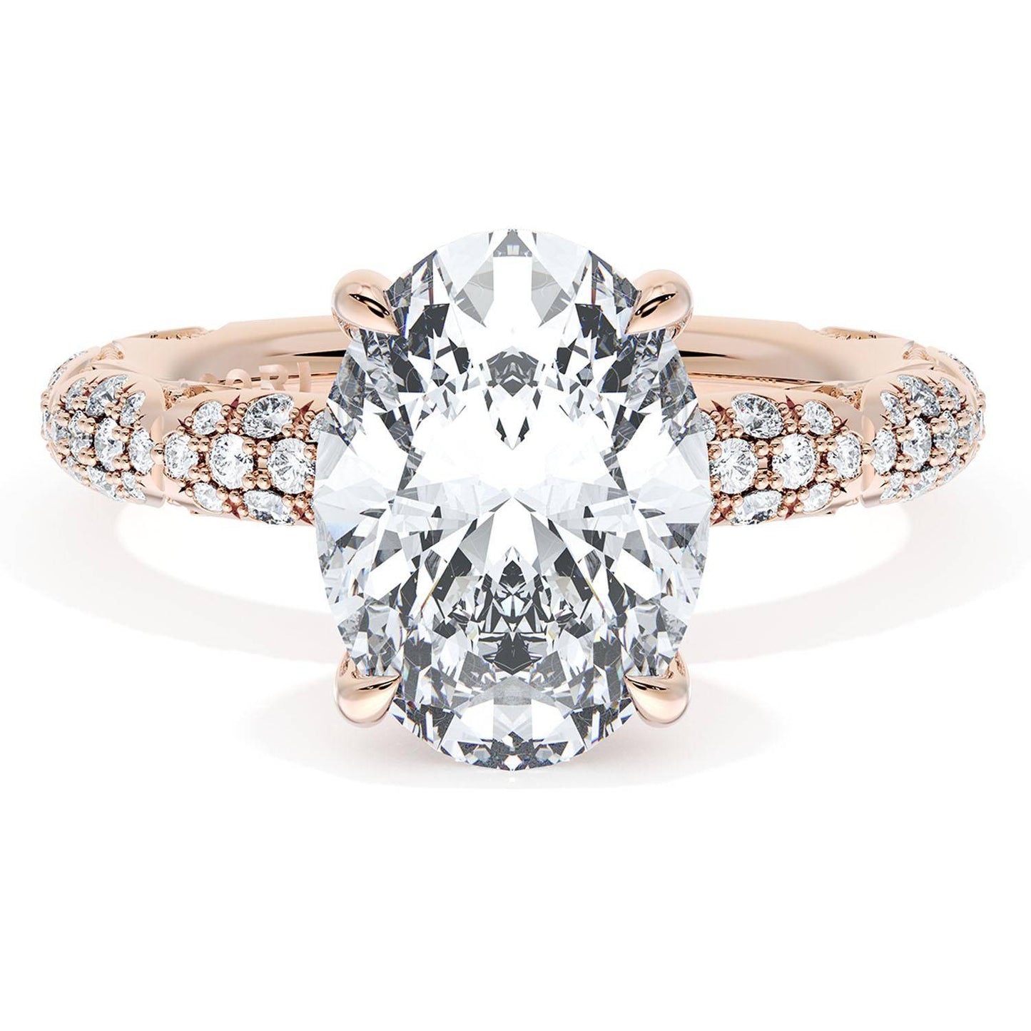 Oval Bloom Engagement Ring