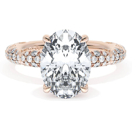 Oval Bloom Engagement Ring