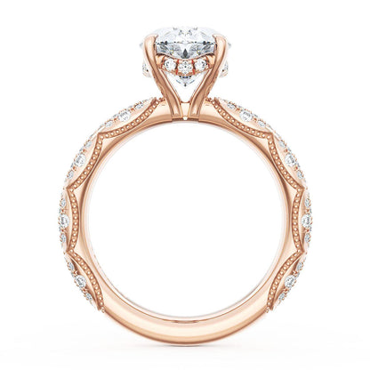 Oval Bloom Engagement Ring