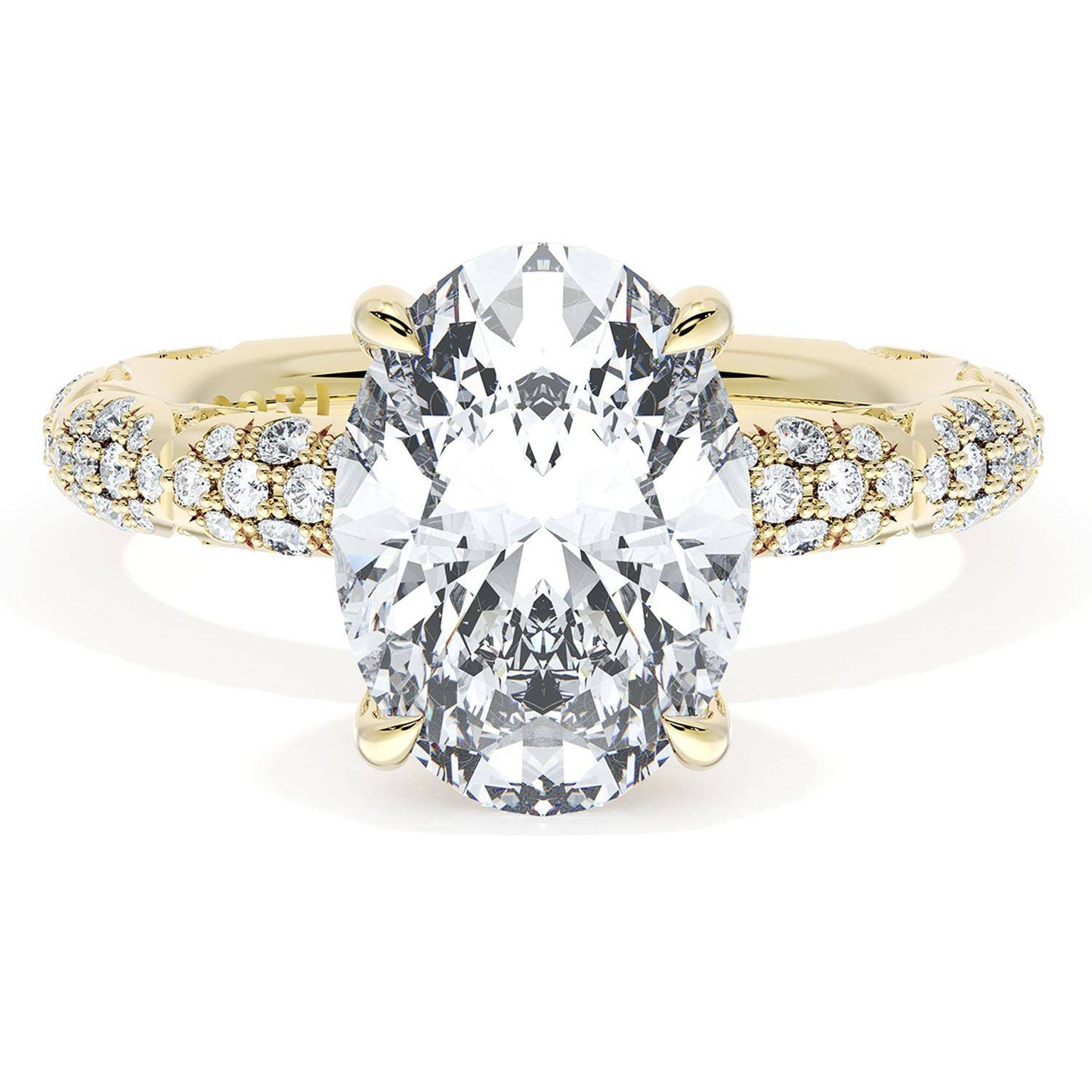 Oval Bloom Engagement Ring