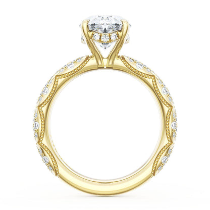Oval Bloom Engagement Ring