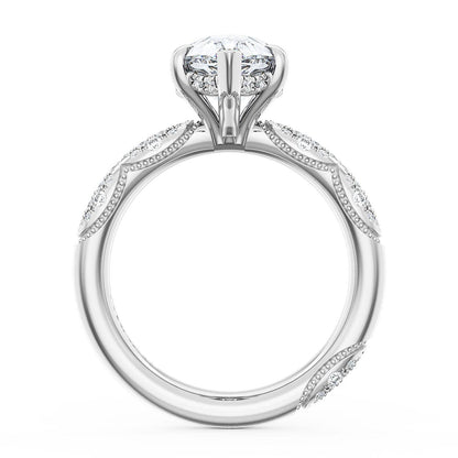 Pear Bloom Engagement Ring