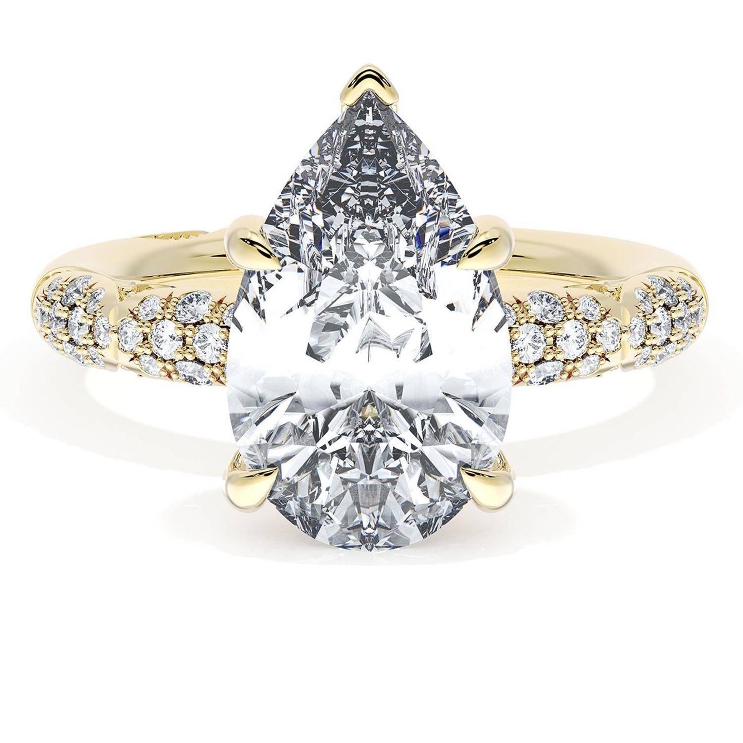 Pear Bloom Engagement Ring