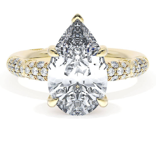 Pear Bloom Engagement Ring