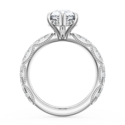 Pear Bloom Engagement Ring