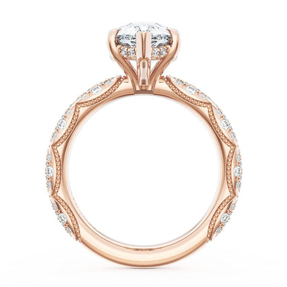 Pear Bloom Engagement Ring
