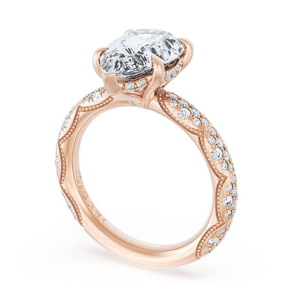Pear Bloom Engagement Ring