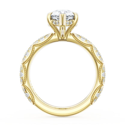Pear Bloom Engagement Ring