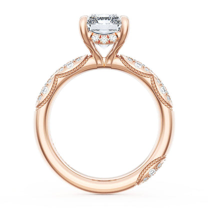 Radiant Bloom Engagement Ring